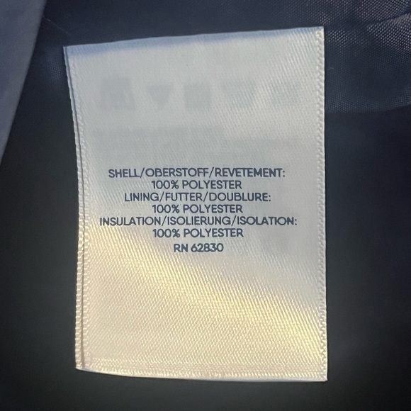 Lands' End Women's FeatherFree Insulated Vest in Navy Plus Size 2X Cabincore - Picture 6 of 9